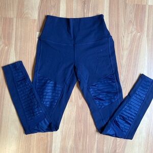 Alo Small Moto leggings navy blue